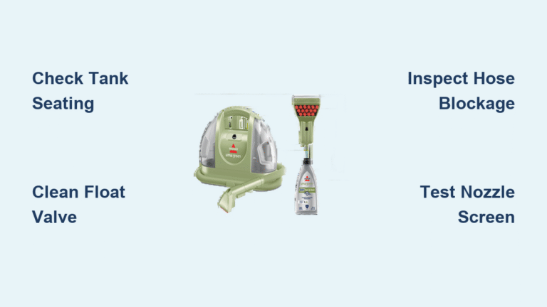 Bissell Little Green Not Picking Up Water? Fix It Fast