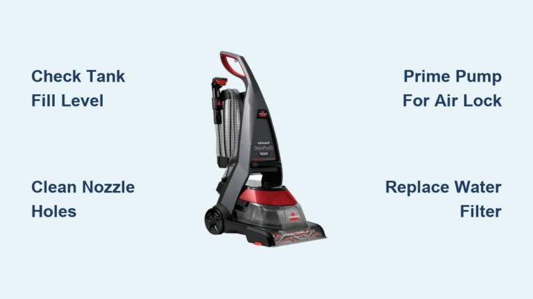 Bissell PowerClean Pro Not Spraying Water? Fix It Fast