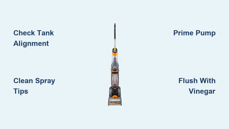 Bissell ProHeat Not Spraying Water? Fix It Fast