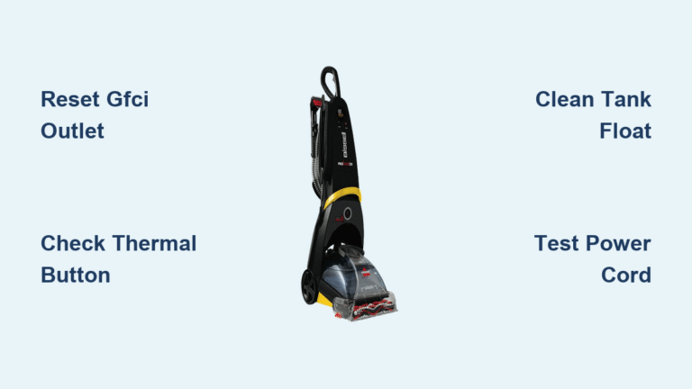 How to Fix Bissell ProHeat Won’t Turn On